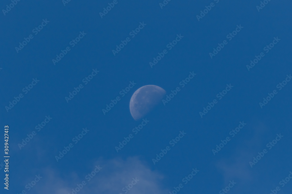 moon in the daytime on blue sky moon in the daytime on blue sky