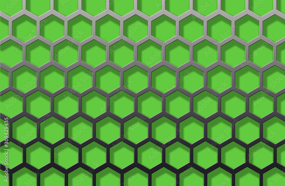 Naklejka premium Hexagon shape pattern background.