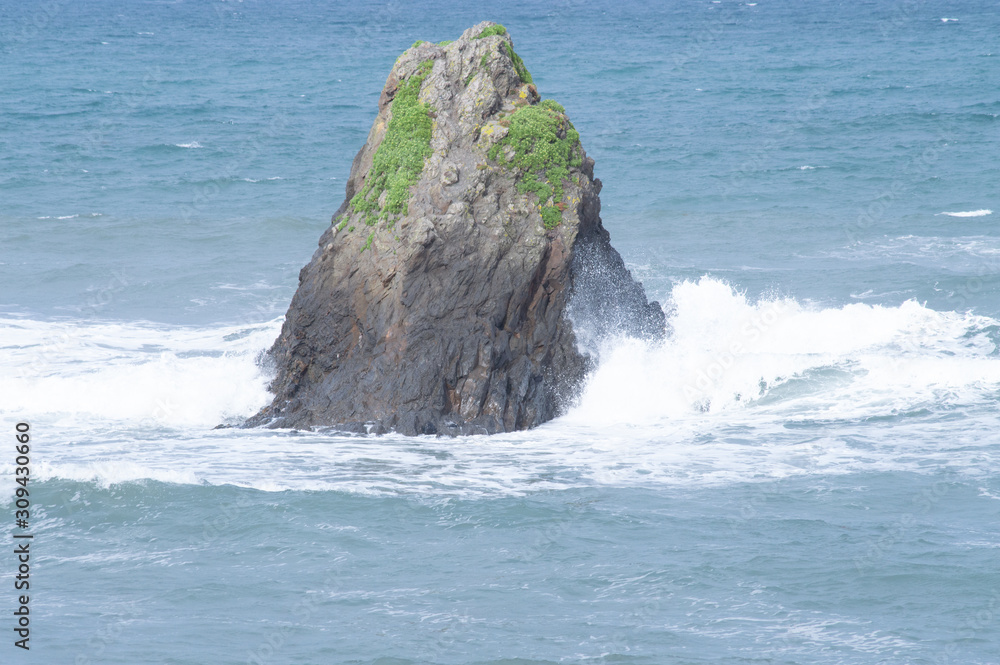 rock in the sea rock in the sea