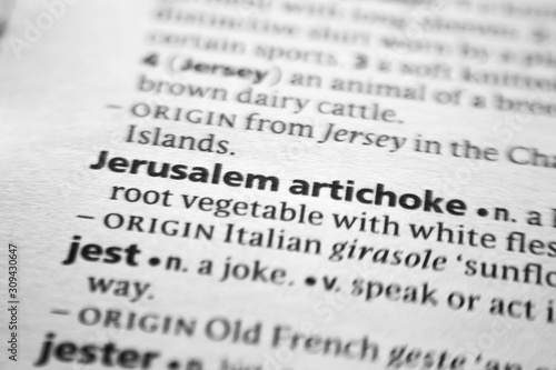 Word or phrase Jerusalem artichoke in a dictionary.