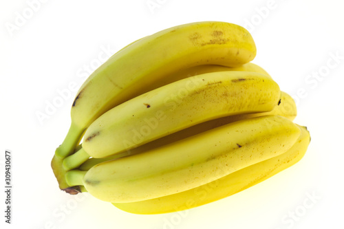 Banana heap isolated on white