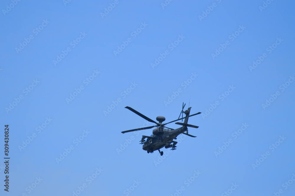 helicopter in flight