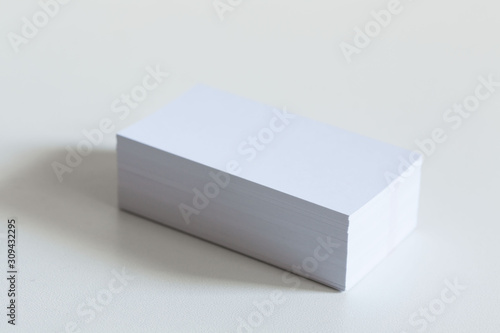 Business cards, white background © genuimous