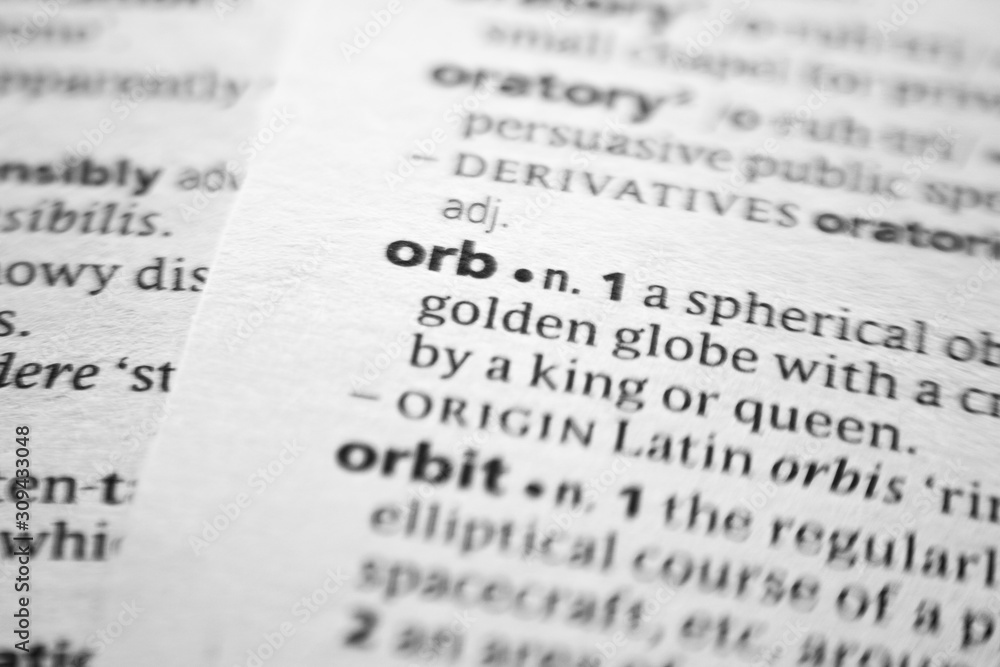 Word or phrase Orb in a dictionary. Word or phrase Orb in a dictionary.