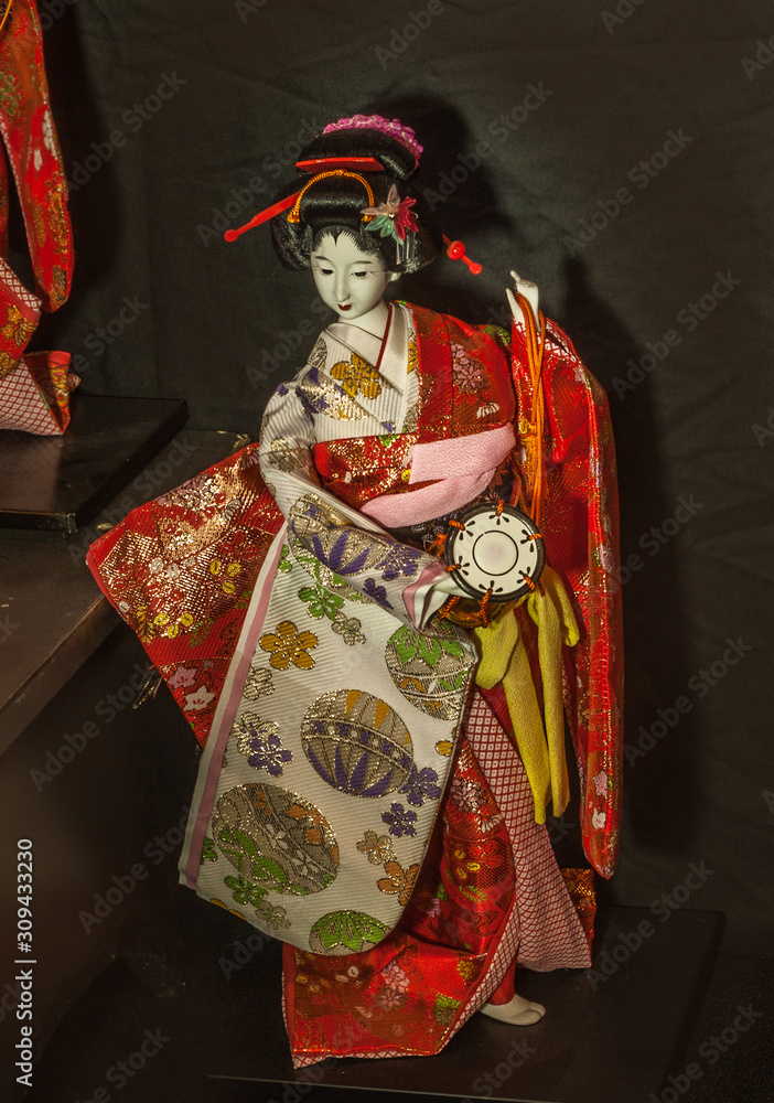 Naklejka premium KYIV, UKRAINE: Mysterious Japan festival at the Samskara Art Center in Kiev, Ukraine.