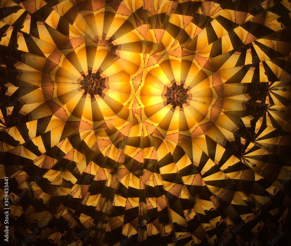 Obraz premium Abstract background. Yellow, orange and black