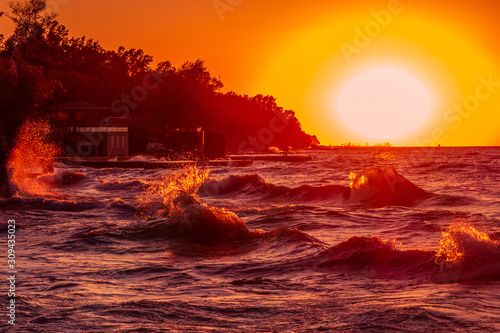 Photography Avon Lake Sunset Backwash