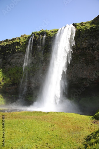 View of Seljalandsfoss waterfall, Iceland