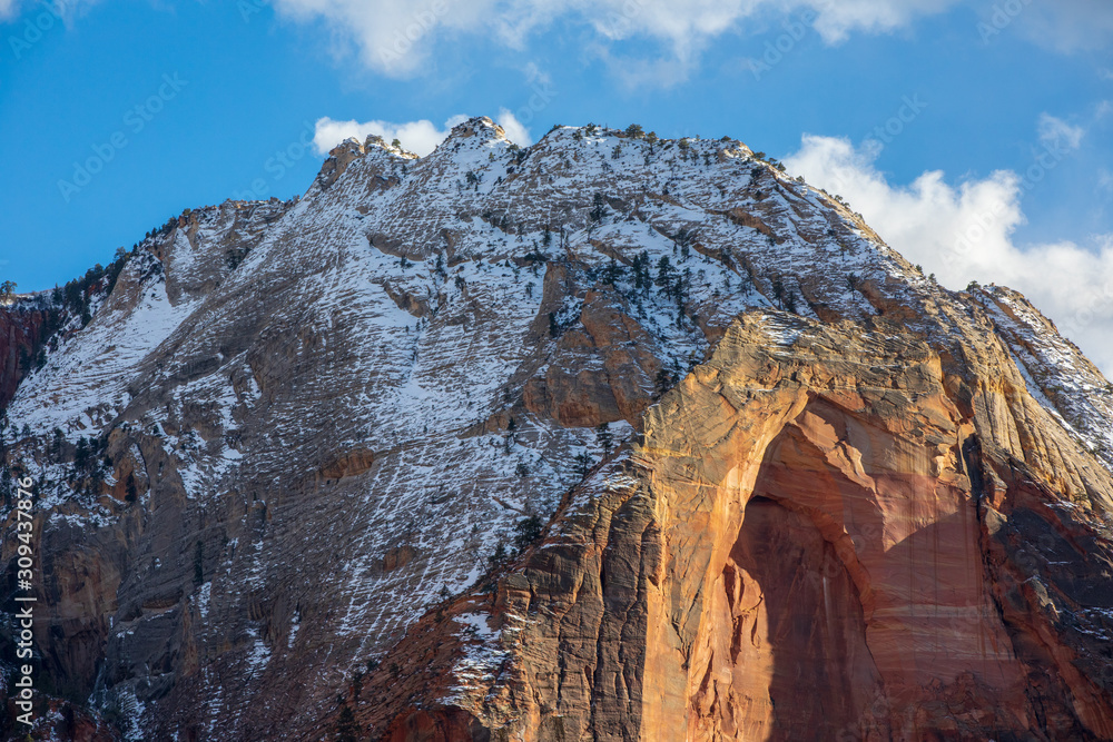 Obraz premium Zion Parco Nazionale National Park Utah USA Stati Uniti Marzo Primavera