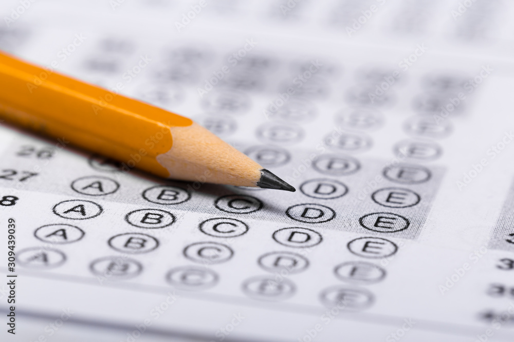 Fill in the answer sheet in the exam with a pencil Fill in the answer sheet in the exam with a pencil