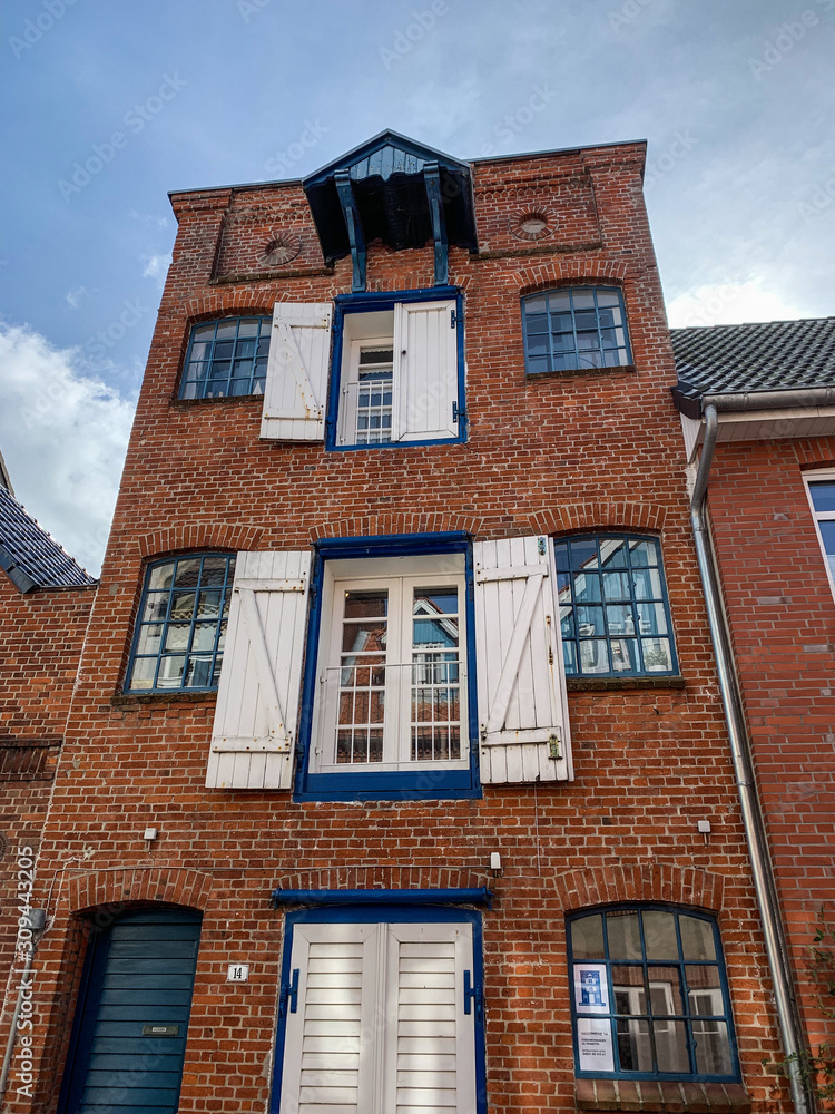 Old houses in Husum, Germany