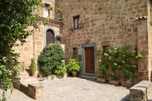 Fototapeta Naklejka Na Ścianę i Meble -  A characteristic view of an ancient village in Lazio - Italy 05