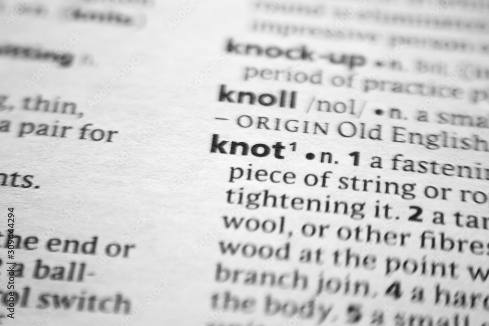 Word or phrase Knot in a dictionary. Word or phrase Knot in a dictionary.