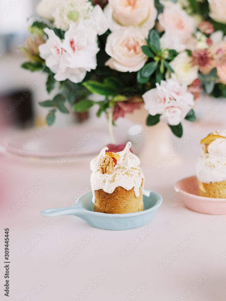 Small delicious cupcakes on table Small delicious cupcakes on table