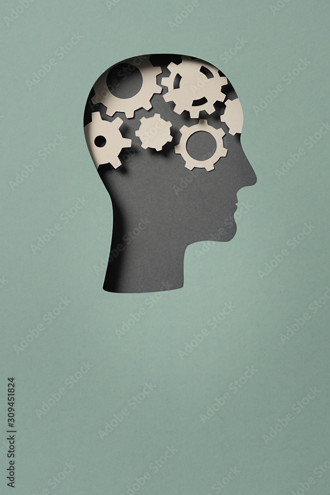 © CACTUS Creative Studio/Stocksy - Human head with gears © CACTUS Creative Studio/Stocksy - Human head with gears