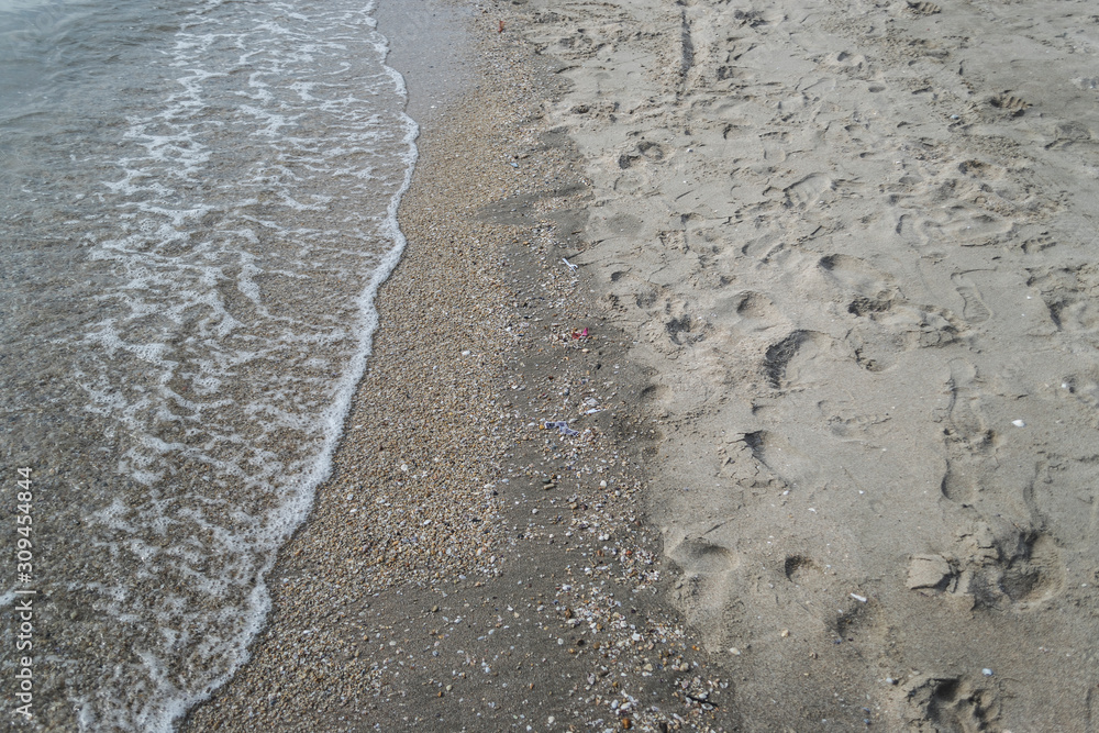 Sand and sea at the end of the year Sand and sea at the end of the year
