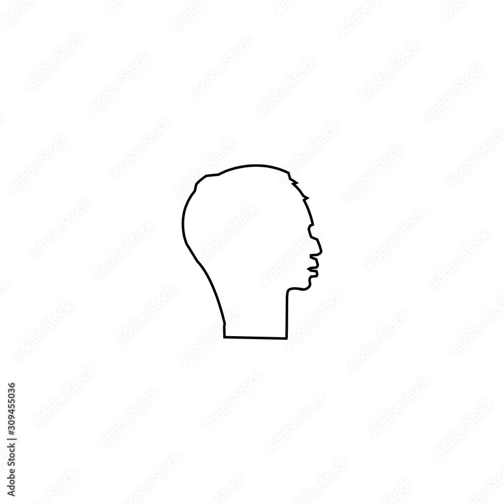 Man brain icon. Mind symbol. Logo design element Man brain icon. Mind symbol. Logo design element
