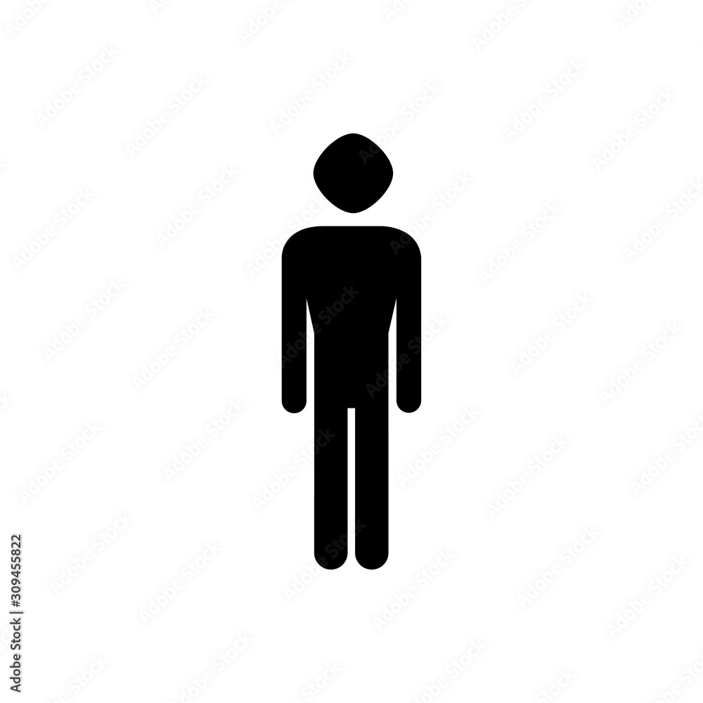 Man icon. Work person symbol. Logo design element Man icon. Work person symbol. Logo design element