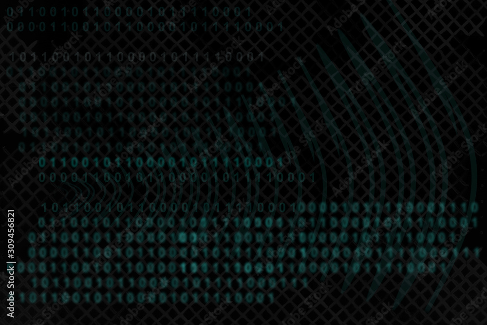 Digital background with number Digital background with number