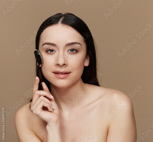 Classic make up beauty with silicone sponge photo