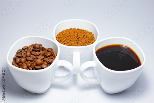 coffee cups on a white background
