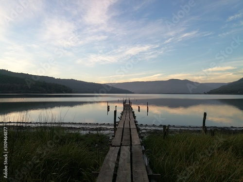 BRIDGE OVER LAKE