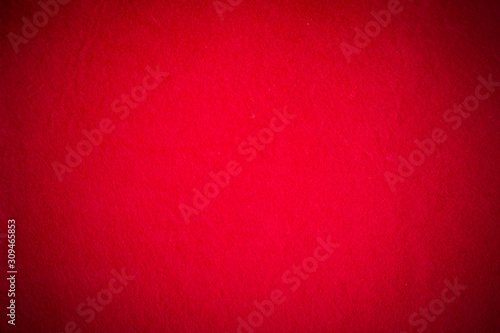 Red background  soft  fluffy  red fabric  felt  red background for text or design.