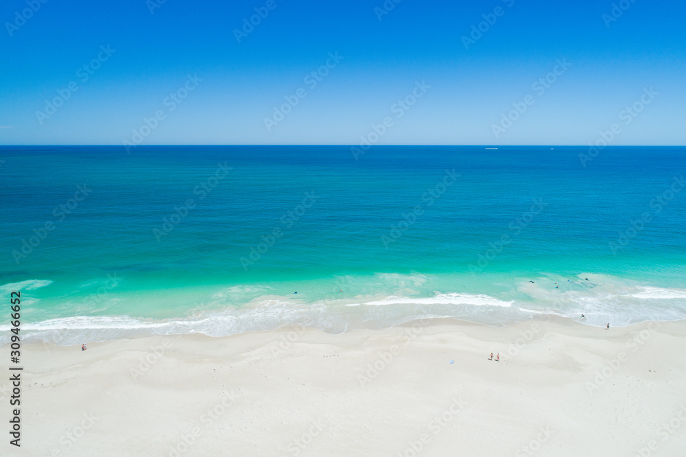aerial image of coastline in summer aerial image of coastline in summer