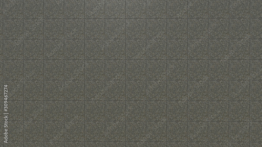 Fototapeta premium Background texture of square shaped dark gray tiles.