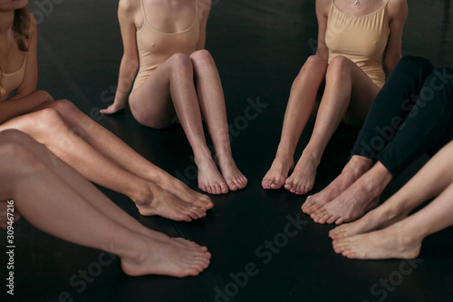 choreography sit in a semicircle