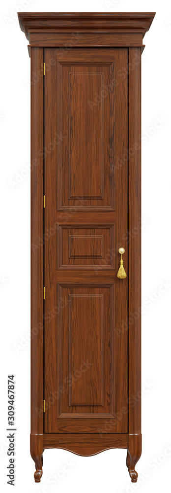 beautiful classic locker. isolated on white. beautiful classic locker. isolated on white.