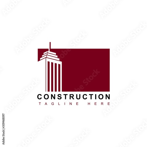 Building symbol logo design vector template