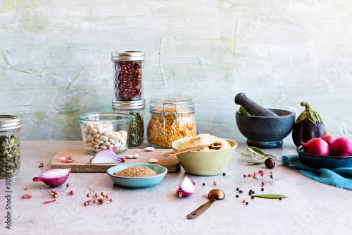 Cooking staples, beans and legumes