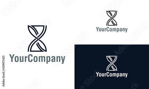 Hourglass, sand watch logo icon design template elements. Simple minimalist template graphic illustration. Creative vector emblem, for icon or design concept.