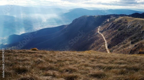 Autumn landscape at Vlasic mountain Bosnia and Herzegovina - (4K) photo