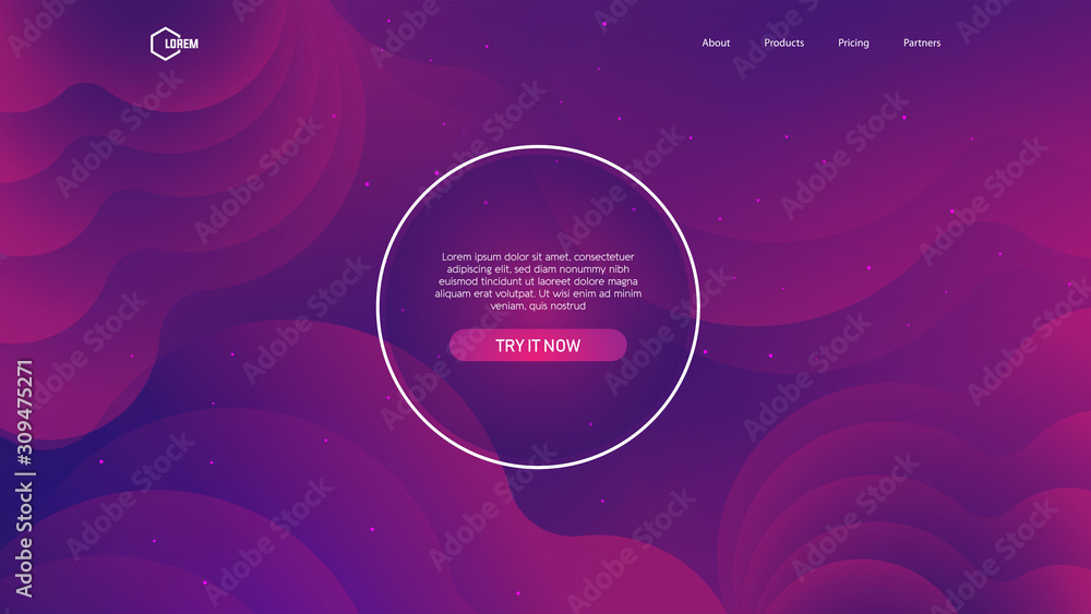 Background template for landing page website