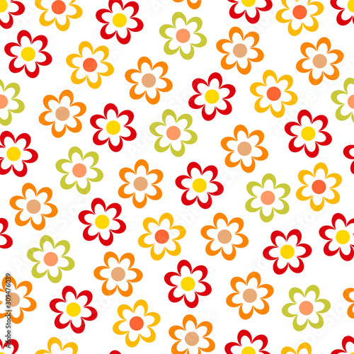 Cute simple flowers pattern