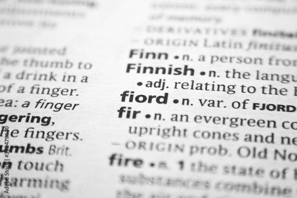 Word or phrase Fiord in a dictionary. Word or phrase Fiord in a dictionary.