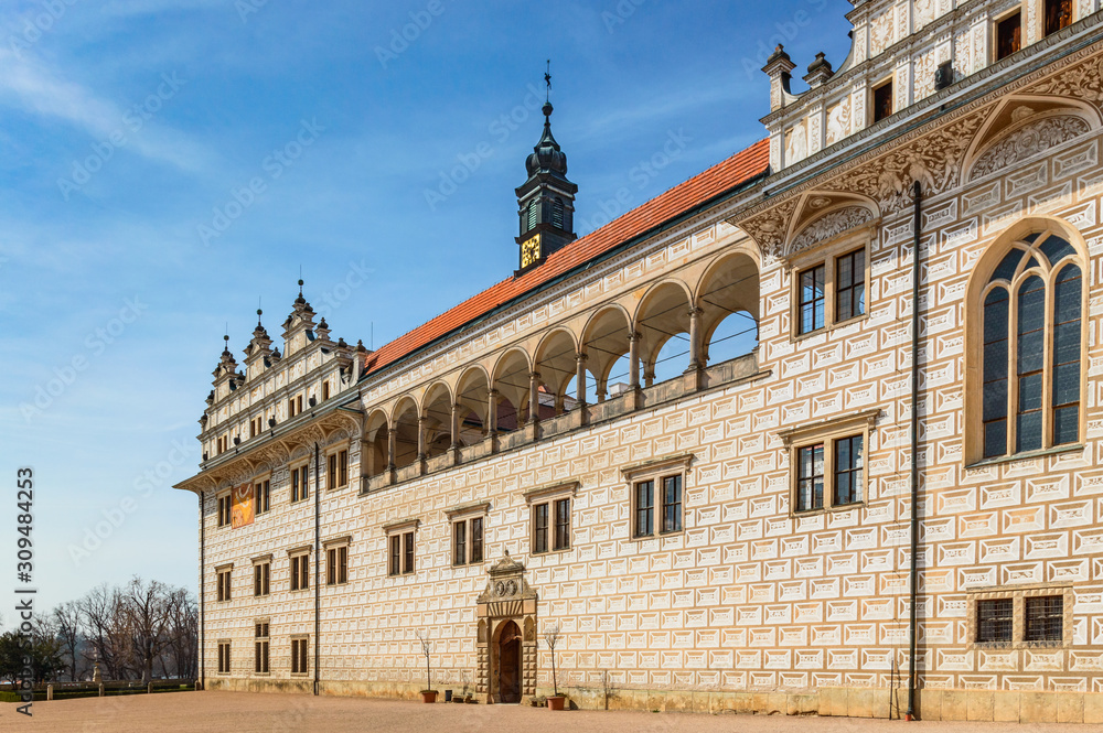 Litomysl Castle, a monument from the UNESCO list, perfectly preserved.