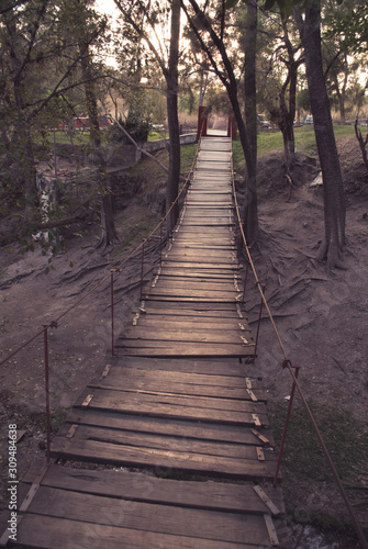 bridge of the Park of the Sun, one of the main attractions of Tonatico, Mexican Town photo