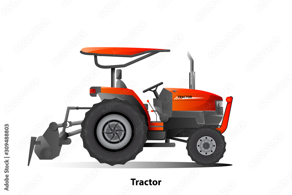 Agricultural tractors vector Is an object for graphic design Agricultural tractors vector Is an object for graphic design