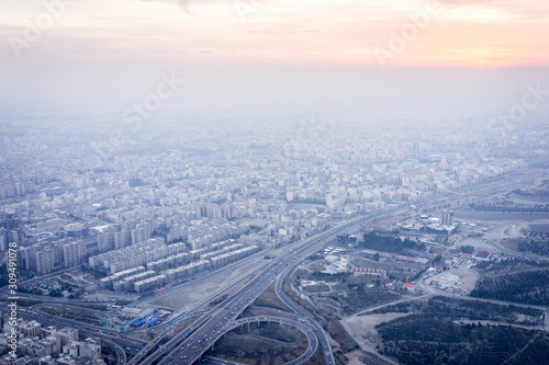Tehran in Iran aerial view