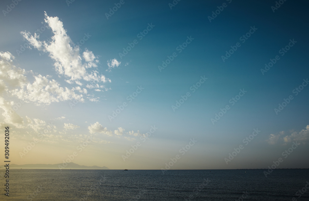 Fototapeta premium Tyrrhenian Sea near Gaeta, Italy