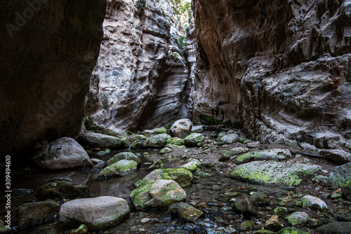The famous and picturesque Avakas gorge at Akamas peninsula , Paphos district in Cyprus