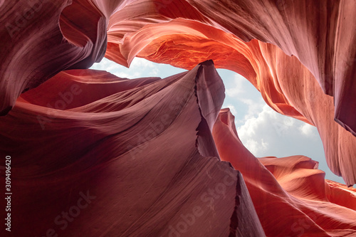 Canyon Antelope, slot canyon near Page, Arizona, America. Art concept.