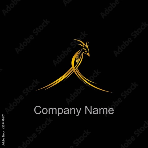 phoenix gold symbol, for a luxury logo