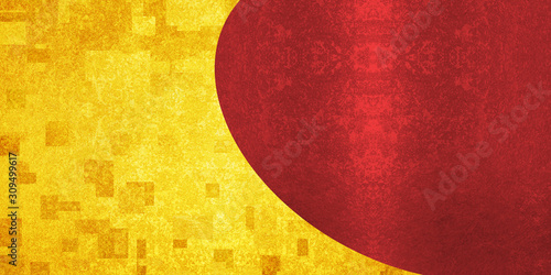 金と赤の背景素材