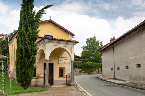 Fototapeta Naklejka Na Ścianę i Meble -  San Rocco chapel in Bollengo town, Turin, region Piemonte, Italy