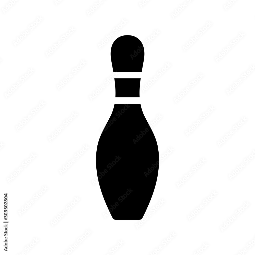 Bowling pin vector icon design templates Bowling pin vector icon design templates