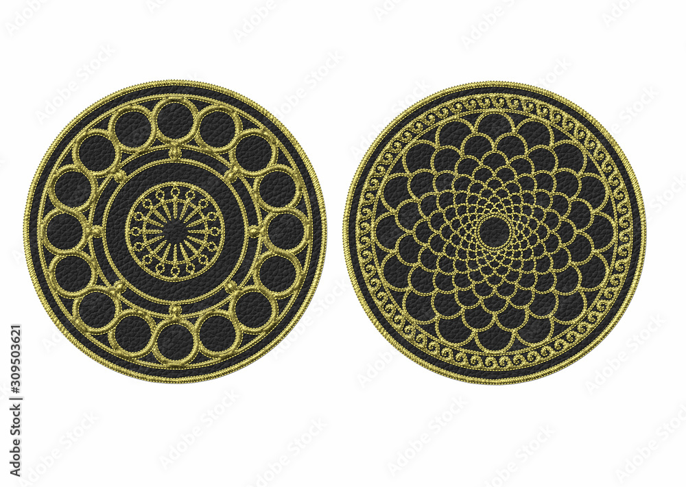 3d golden ethnic embroidery pattern 3d golden ethnic embroidery pattern